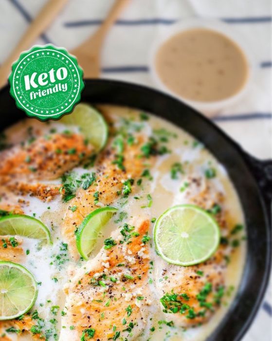 KETO Creamy Coconut Lime Chicken