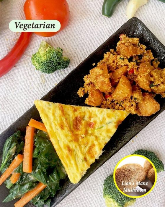 Salted Egg Mushrooms (Vegetarian)